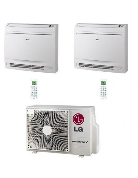 Climatizzatore Condizionatore LG Console R32 Dual Split Standard Inverter 9000 + 12000 BTU con U.E. MU2R17 NOVITÁ Classe A+++...