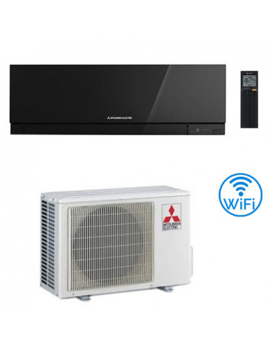 Climatizzatore Condizionatore Mitsubishi Kirigamine Zen Wifi Nero MSZ-EF25VGKB 9000 BTU INVERTER classe A+++ /A++ NOVITÁ - Cl...