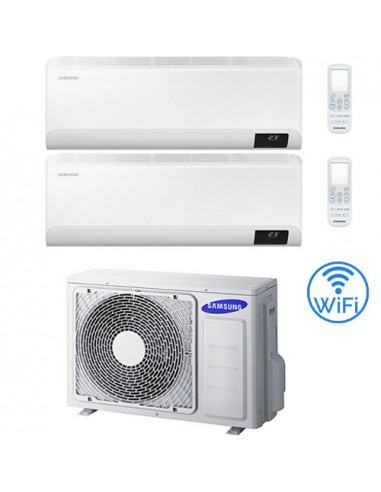 Climatizzatore Condizionatore Samsung CEBU R32 Wifi Dual Split Inverter 9000 + 9000 BTU con U.E. AJ050TXJ2KG/EU NOVITÁ Classe...