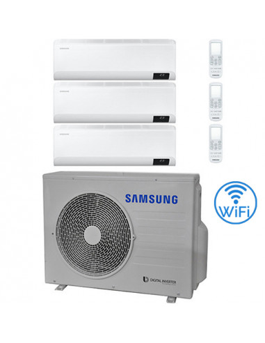 Climatizzatore Condizionatore Samsung CEBU R32 Wifi Trial Split Inverter 7000 + 9000 + 9000 BTU con U.E. AJ052TXJ3KG/EU NOVIT...