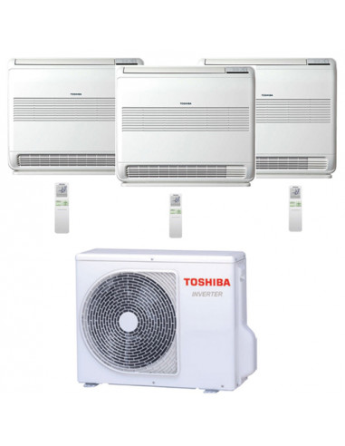 Climatizzatore Condizionatore Toshiba Console R32 Trial Split Inverter 10000 + 10000 + 13000 (9000 + 9000 + 12000) BTU con U....