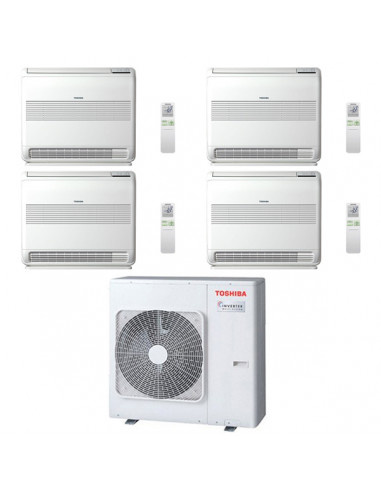 Climatizzatore Condizionatore Toshiba Console R32 Quadri Split Inverter 10000 + 10000 + 13000 + 13000 (9000 + 9000 + 12000 + ...