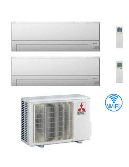 Climatizzatore Condizionatore Mitsubishi MSZ-BT Wifi R32 Dual Split Inverter 7000 + 7000 BTU con U.E. MXZ-2F42VF NOVITÁ Class...