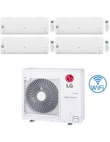 Climatizzatore Condizionatore LG Libero Smart R32 Wifi Quadri Split Dual Inverter 7000 + 7000 + 7000 + 12000 BTU con U.E. MU4...