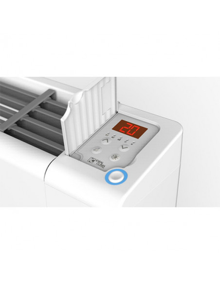 Ventilconvettore a pavimento Ideal Clima Fan Coil Slim - Sottile Skudo 250 Dc Inverter Bianco TSM02D con comando digitale a b...