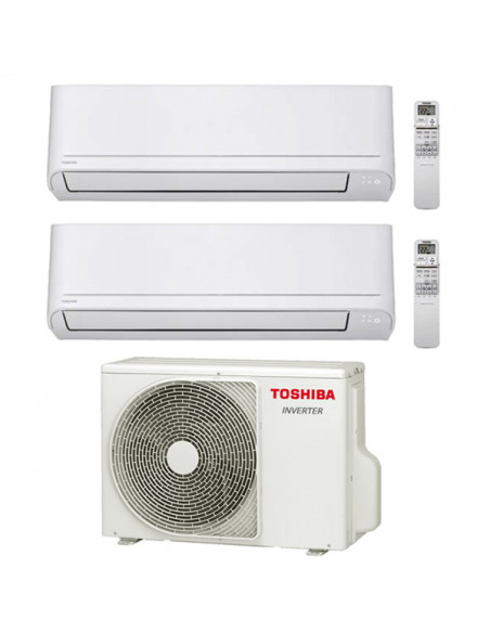 Climatizzatore Condizionatore Toshiba Serie New Seiya R32 WiFi Opzionale* Dual Split Inverter 13000 + 16000 (12000 + 15000) B...