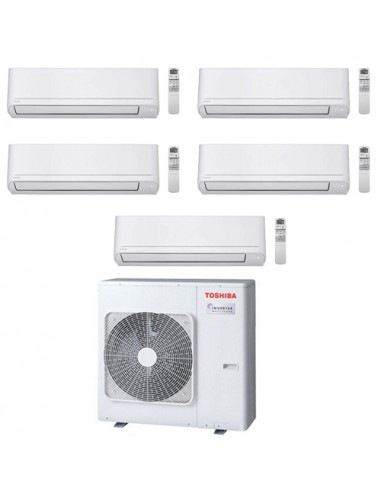 Climatizzatore Condizionatore Toshiba Serie New Seiya R32 WiFi Opzionale* Penta Split Inverter 10000 + 10000 + 10000 + 10000 ...