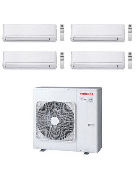 Climatizzatore Condizionatore Toshiba Serie New Seiya R32 WiFi Opzionale* Quadri Split Inverter 10000 + 13000 + 13000 + 13000...