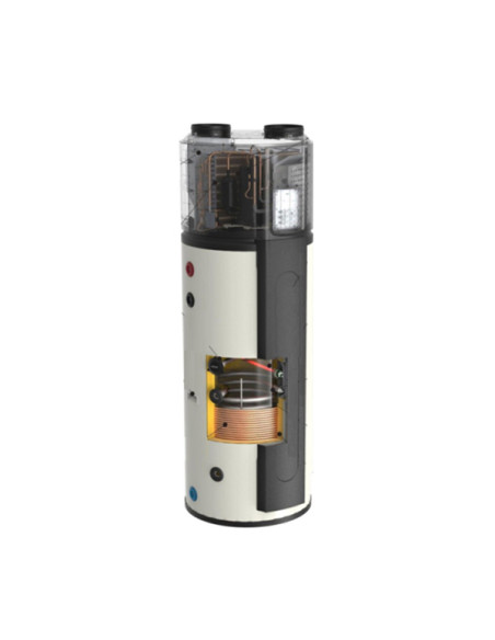 Scaldacqua in pompa di calore per produzione acqua calda sanitaria Clivet serie Aqua Plus SWAN-2 190S da 180/200L con serpent...