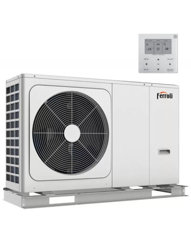 Pompa di calore monoblocco Aria-Acqua DC inverter R32 Ferroli OMNIA M 3.2 10 WiFi unità esterna monofase cod. 2CP000DF capaci...