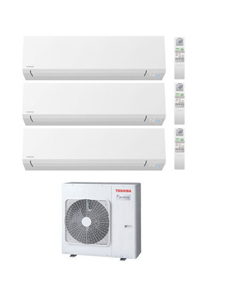 Climatizzatore Condizionatore Toshiba Serie Shorai Edge R32 Trial Split Inverter 10000 ( 9000 ) + 13000 ( 12000 ) + 18000 BTU...