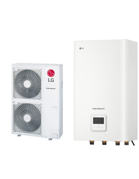 LG THERMA V Hydrosplit Unità esterna HU123MRB U30 Unità interna HN1600MC NK1 Capacità 12,00 kw (Pompa di calore idronica inve...