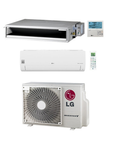 Climatizzatore Condizionatore LG Canalizzabile + Split R32 Dual Split Inverter 12000 + 12000 BTU con U.E. MU2R17 NOVITÁ Class...