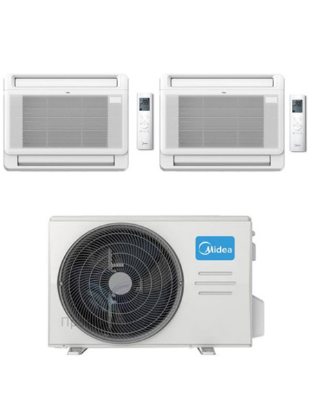 Climatizzatore Condizionatore Midea Console Dual 9000 + 9000 BTU con U.E. M2OH-14HFN8-Q INVERTER Classe A++/A+ R32 - Climaway