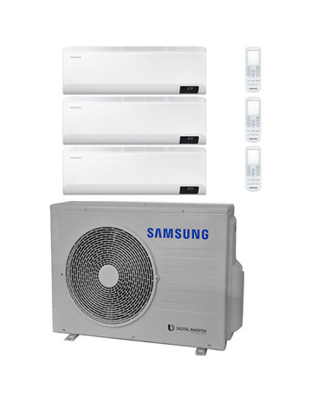 Climatizzatore Condizionatore Samsung CEBU R32 Wifi Trial Split Inverter 7000 + 9000 + 9000 BTU con U.E. AJ068TXJ3KG/EU NOVIT...