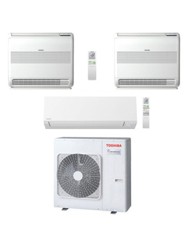Climatizzatore Condizionatore Toshiba Console + Shorai Edge R32 Trial Split Inverter 7000 + 10000 + 13000 (9000 + 9000 + 1200...
