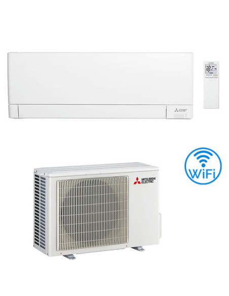 Climatizzatore Condizionatore Mitsubishi MSZ-AY Wifi MSZ-AY25VGKP con esterna MUZ-AP25VG 9000 BTU INVERTER classe A+++/A++ - ...