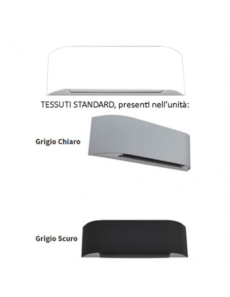 Climatizzatore Condizionatore Toshiba Serie Haori + Canalizzato Bianco con tessuti Grigio scuro / Grigio chiaro R32 Trial Spl...