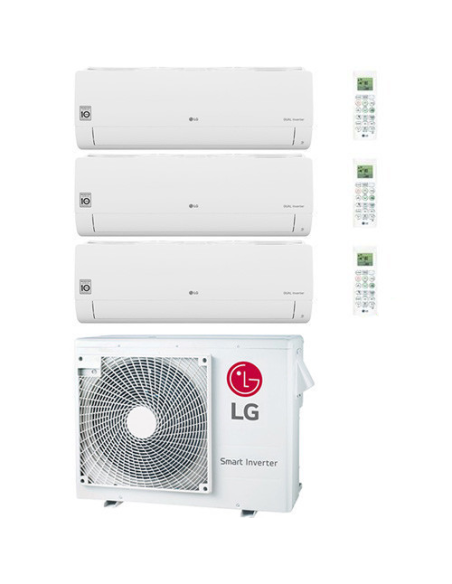 Climatizzatore Condizionatore LG Libero Smart R32 Wifi Trial Split Dual Inverter 7000 + 9000 + 12000 BTU con U.E. MU3R19 NOVI...