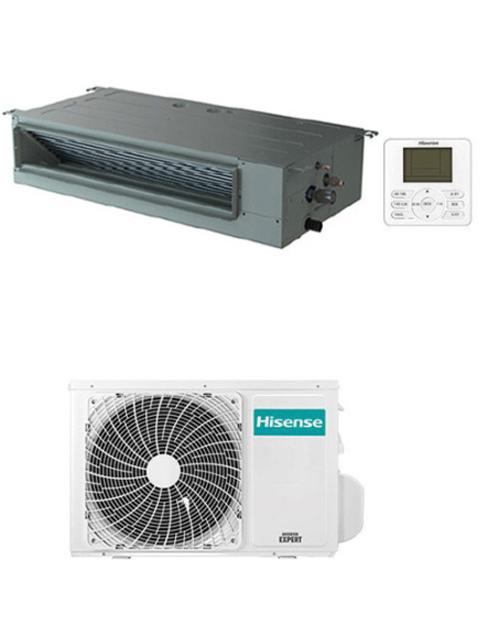 Climatizzatore Condizionatore Hisense Canalizzabile R32 9000 BTU ADT26UX4RBL8 INVERTER Classe A++/A+ - Climaway