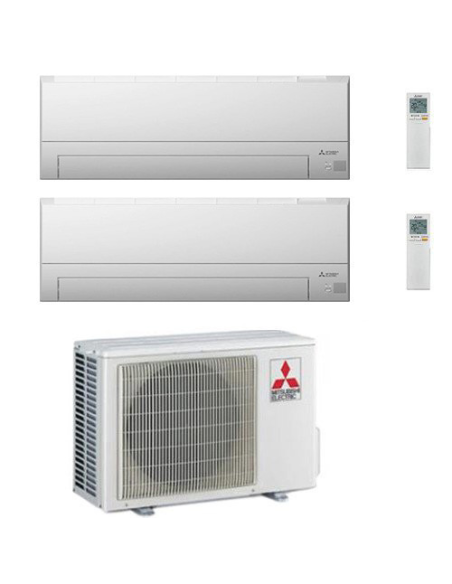 Climatizzatore Condizionatore Mitsubishi MSZ-BT Wifi R32 Dual Split Inverter 7000 + 7000 BTU con U.E. MXZ-2F42VF NOVITÁ Class...