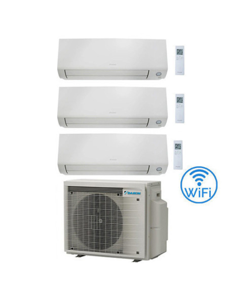 Climatizzatore GARANZIA ITALIA Daikin Perfera All Seasons Wifi Trial Split Inverter 7000 + 7000 + 9000 BTU con U.E. 3MXM40A9 ...