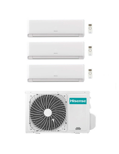 Climatizzatore Condizionatore Inverter Hisense Energy Ultra Ecosense Wifi R32 Trial Split 7000 + 7000 + 9000 BTU con U.E. 3AM...