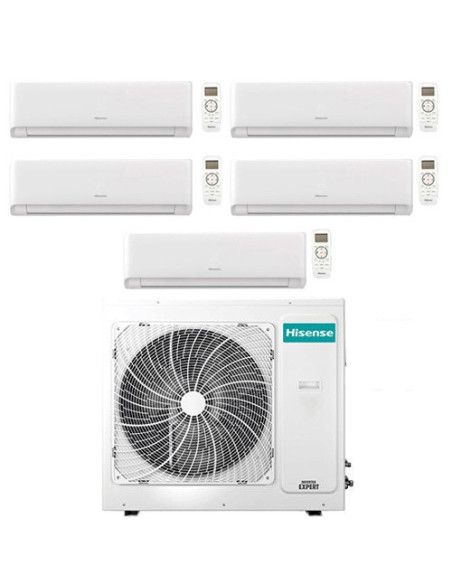 Climatizzatore Condizionatore Inverter Hisense Energy Ultra Ecosense Wifi R32 Penta Split 9000 + 9000 + 9000 + 9000 + 9000 BT...