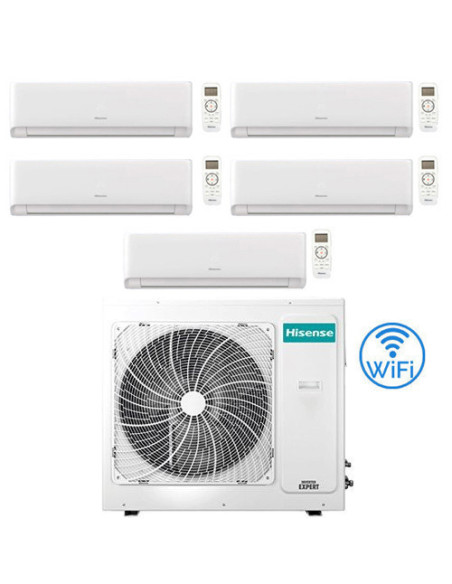 Climatizzatore Condizionatore Inverter Hisense Energy Ultra Ecosense Wifi R32 Penta Split 9000 + 9000 + 9000 + 9000 + 12000 B...