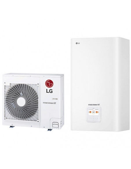 LG THERMA V CON SPLIT R32 Unità esterna HU091MR U44 Unità interna HN091MR NK5 Capacità 9,00 kw (Pompa di calore idronica inve...