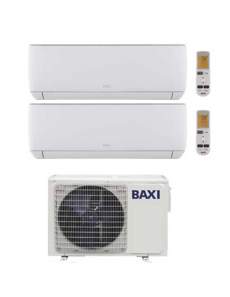 Climatizzatore Condizionatore Baxi Astra Dual Split Inverter 7000 + 12000 BTU con U.E. LSGT40-2M Classe A++/A+ - Climaway