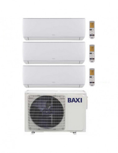 Climatizzatore Condizionatore Baxi Astra Trial Split Inverter 7000 + 7000 + 7000 BTU con U.E. LSGT60-3M Classe A++/A+ - Climaway